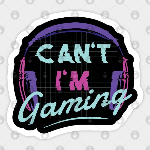 Funny Gaming Quote Sticker by LR_Collections